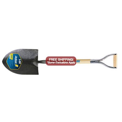 Jackson J-450 Pony Round Point Shovel with Solid Shank, No-step, and Armor D-grip - Click Image to Close