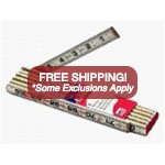Lufkin Wood Folding Rule 6ft. 2-Way Red End - Click Image to Close