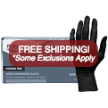 NuTrend Disposable Nitrile Glove 5mil Black Powder Free - Large - Click Image to Close