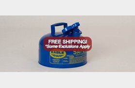 Eagle Safety Can Type I Steel 2 Gallon Blue - Click Image to Close