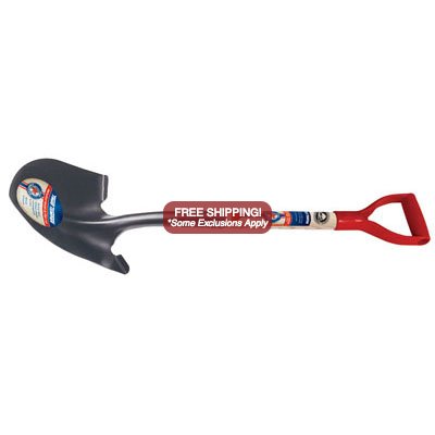 True Temper 1564400 True American Round Point Shovel with Poly D-grip - Click Image to Close