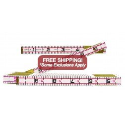 Lufkin Folding Wood Rule 6ft. Engineers Scale Red End - Click Image to Close