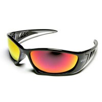 Edge Baretti Safety Glasses - AP Red Mirror Lens