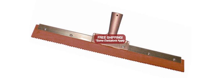Magnolia Squeegee 30" Serrated Red Rubber #8430 - Click Image to Close