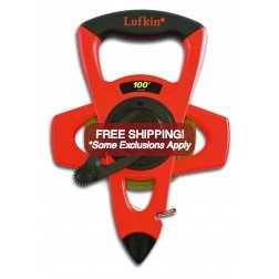 Lufkin 100' Pro Series Ny-Clad Steel Tape Measure - Click Image to Close