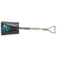 Jackson J-450 Pony Square Point Shovel with Solid Shank, No-step, and Armor D-grip