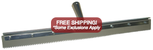 Great Dane Straight Squeegee 24" Serrated FS24SE - Click Image to Close