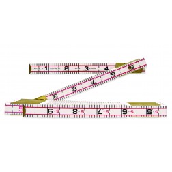 Lufkin Folding Wood Rule 6ft. Engineers Scale Red End